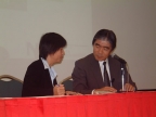 圖3：「邁向專業巔峰的產業分析」研討會 日本野村綜合研究所 首席顧問師 池澤直樹 回答來賓提問